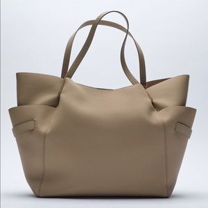 Zara Tote Bag Nude